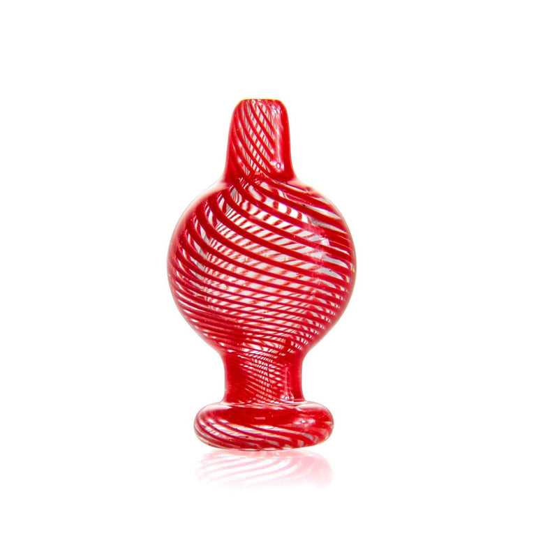 Carb cap Bubble Carb Cap For Banger Red Swirl