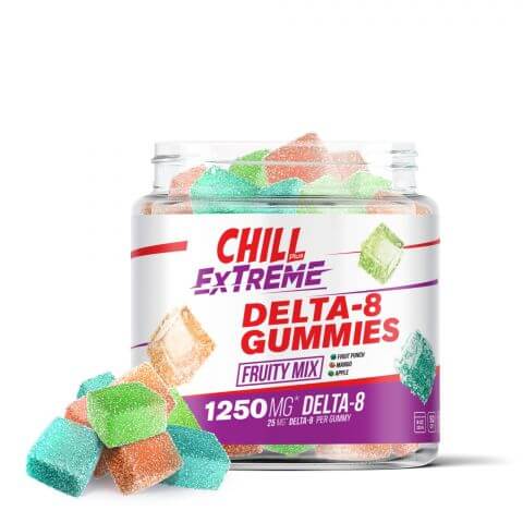 Chill Plus Delta-8 THC Extreme Fruity Mix Gummies - Diamond CBD