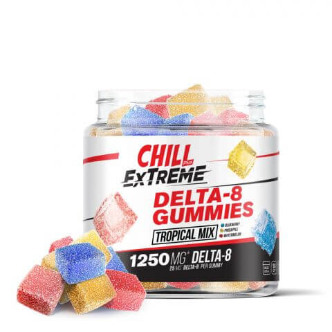 Chill Plus Delta-8 THC Extreme Tropical Mix Gummies | Diamond CBD