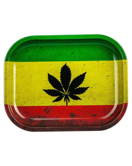 rolling tray Rasta Maple Leaf Tray