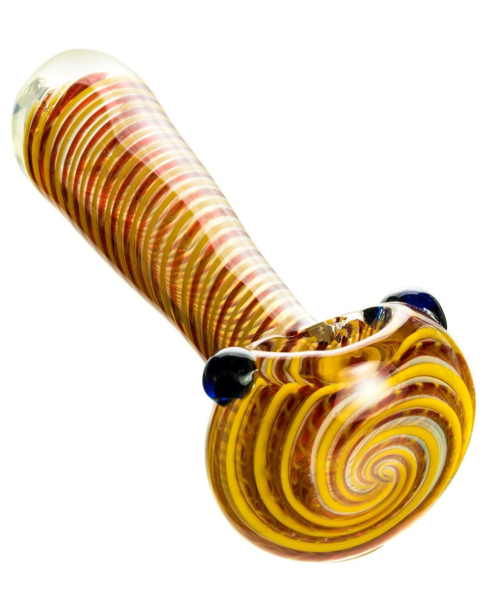 Spoon Pipes BoroDirect - Tight Spiral Spoon Pipe w/ Fumed Glass