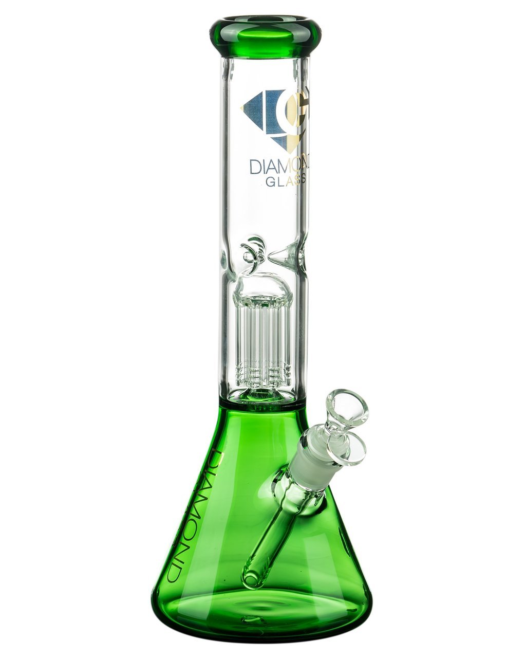 Bongs Diamond Glass - Eight Arm Tree Perc Beaker 13''