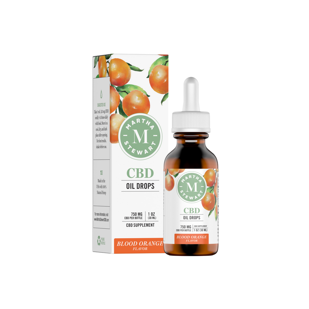 Martha Stewart CBD Blood Orange Oil Drops