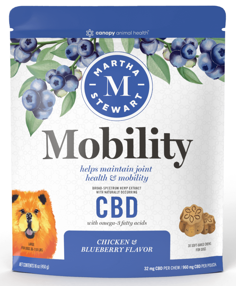 Martha Stewart CBD Mobility Chicken and Blueberry Flavor Soft Baked Chews