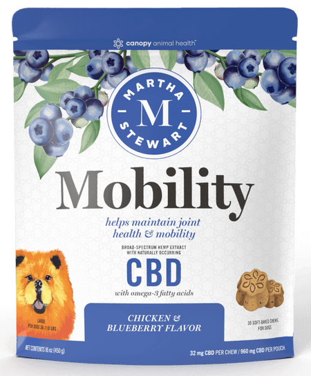 Martha Stewart CBD Mobility Chicken and Blueberry Flavor Soft Baked Chews