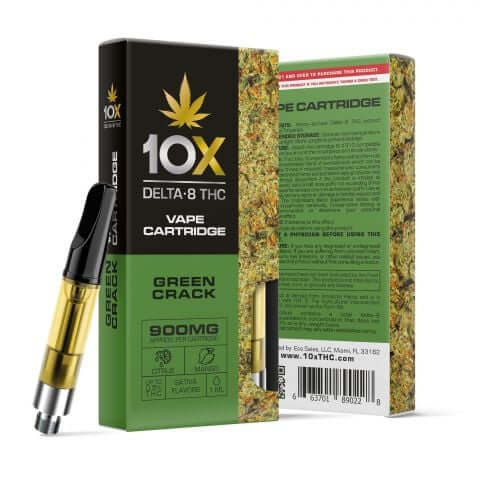 Green Crack Cartridge - Delta 8 THC - Diamond CBD