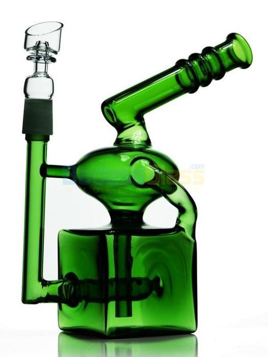 Dab rigs Green Cube Klein Recycler Oil Rig