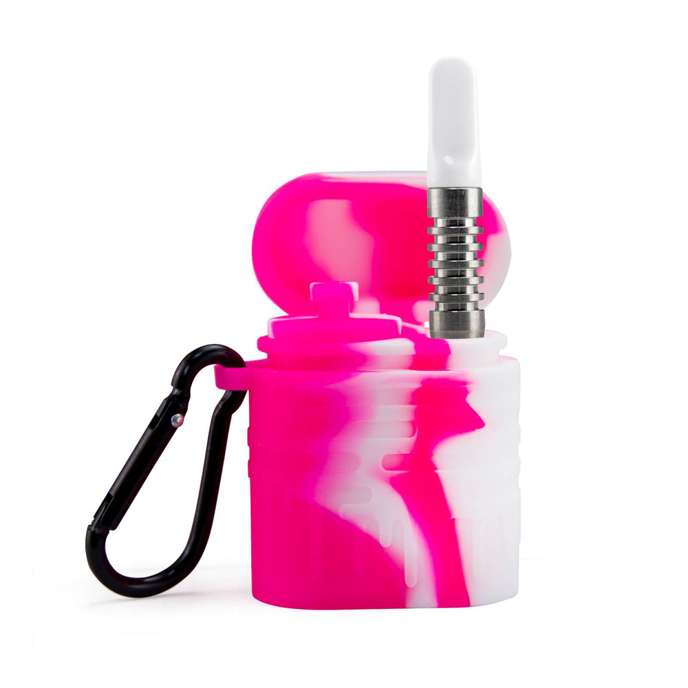 Silicone Bong Silicone Dugout With Keychain