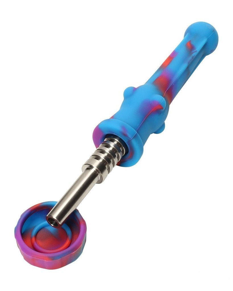 Dab Rigs Silicone Nectar Collector (Random Color) By Puffing Bird
