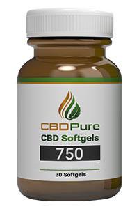 CBD Pain Relief CBDPure Softgels 750