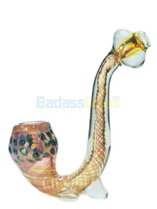 Glass pipes Spiral Glass Sherlock Pipe