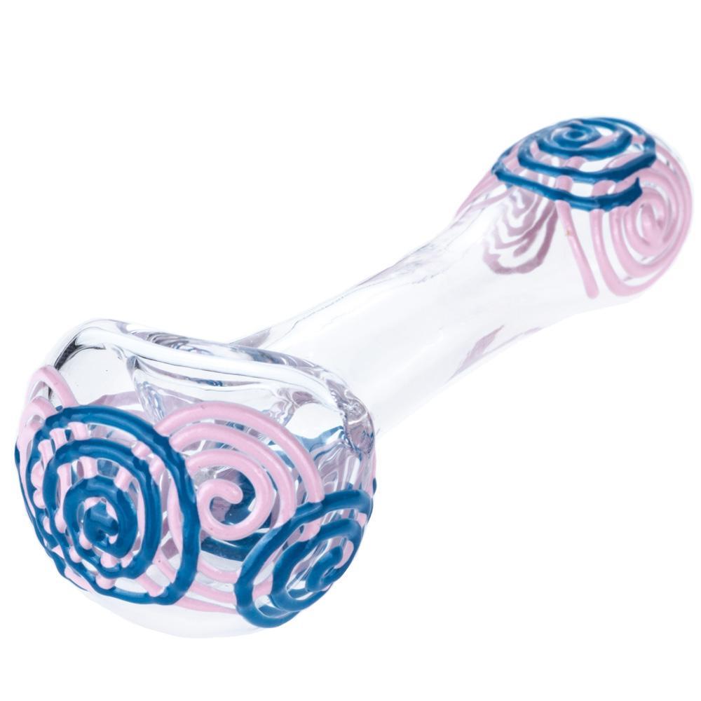 glass pipes Spiral Pattern Glow-In-The-Dark Glass Pipe