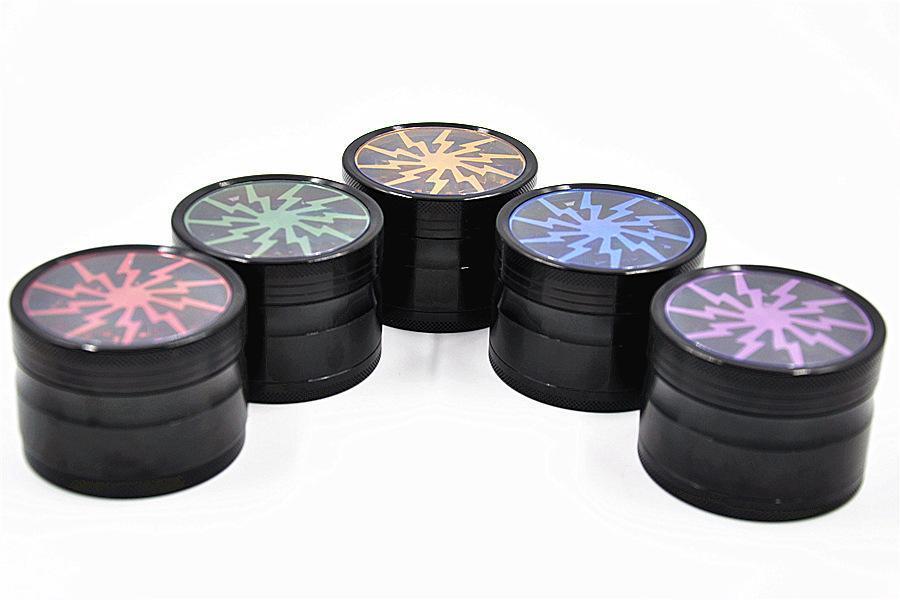 Bong Attachments Thunder Blade Novelty Herb Grinder 4-Layer 63 MM (5 Colors)