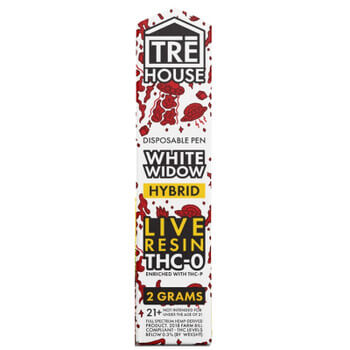 TRE HOUSE - THCO VAPE - THCO LIVE RESIN:THCP DISPOSABLE PEN - WHITE WIDOW - 2G