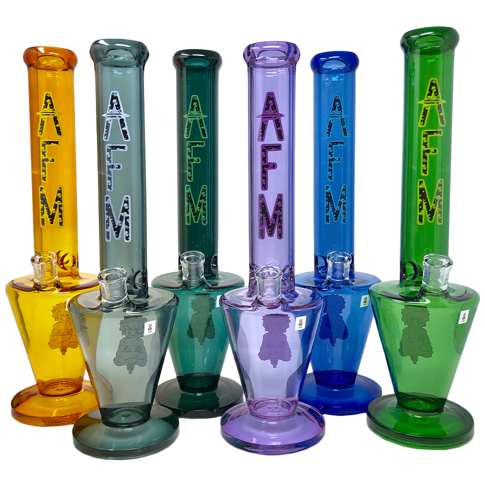 Bongs AFM Glass - UPSIDEDOWN FULL COLOR BEAKER 18''